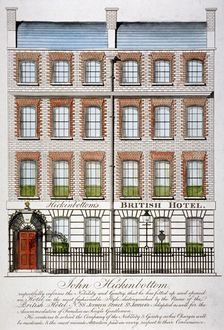 View of the British Hotel, Jermyn Street, London, c1820. Artist: Anon