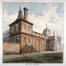 View of the British Museum, Bloomsbury, London, c1807. Artist: Frederick Nash