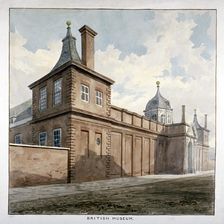 View of the British Museum, Bloomsbury, London, c1807. Artist: Frederick Nash