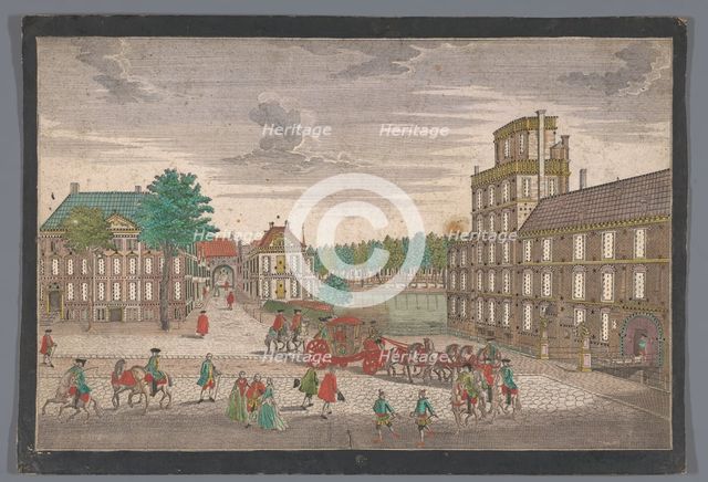 View of the Buitenhof in The Hague, 1742-1801. Creator: Johann Friedrich Leizelt.