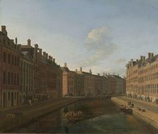 View of the Gouden Bocht in the Herengracht from the east, (Amsterdam), 1685. Creator: Gerrit Berckheyde