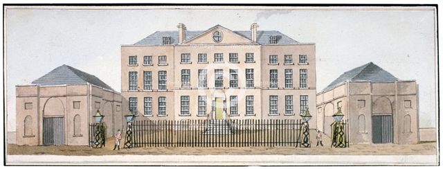 View of the Governor's house at Knightsbridge Barracks, Westminster, London, c1810. Artist: Anon