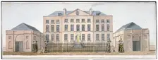 View of the Governor's house at Knightsbridge Barracks, Westminster, London, c1810. Artist: Anon