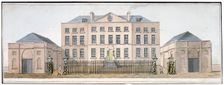 View of the Governor's house at Knightsbridge Barracks, Westminster, London, c1810. Artist: Anon