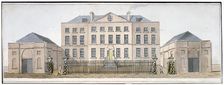 View of the Governor's house at Knightsbridge Barracks, Westminster, London, c1810. Artist: Anon