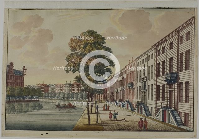 View of the Golden Bend on the Herengracht Canal, Amsterdam, c. 1694. Creator: Jan van Call.