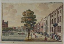 View of the Golden Bend on the Herengracht Canal, Amsterdam, c. 1694. Creator: Jan van Call