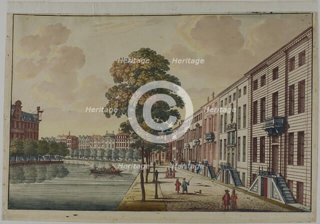 View of the Golden Bend on the Herengracht Canal, Amsterdam, c. 1694. Creator: Jan van Call.