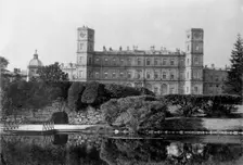 View of the Gatchina Palace and the Echo Grotto, End of 1870s-Early 1880s. Creator: Photo studio Kudryavtsev & Co.