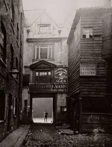 View of the gateway to the Oxford Arms Inn, Warwick Lane, City of London, 1875. Artist: Society for Photographing the Relics of Old London