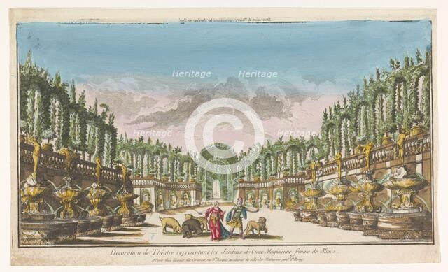 View of the garden of Circe, 1735-1805. Creator: Unknown.