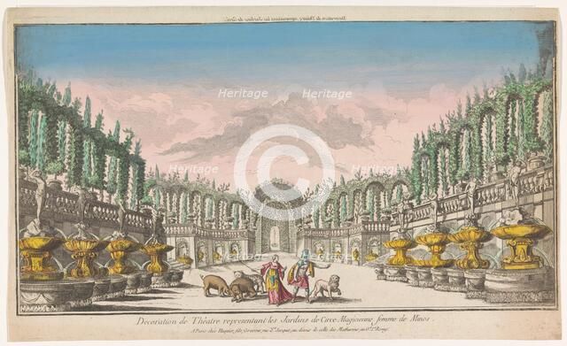 View of the garden of Circe, 1735-1805. Creator: Unknown.