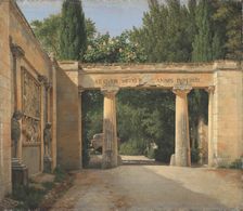 View of the Garden of the Villa Borghese in Rome;In the Gardens of the Villa Borghese, 1814. Creator: CW Eckersberg