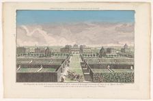 View of the garden of the country house of the Countess of Bestoucheff in vicinity..., 1745-1775. Creator: Anon