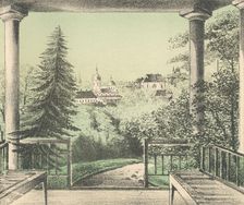 View of the Garden at the Summer House of V.I. Astashev, 1871. Creators: M Kolosov, J Rogulin