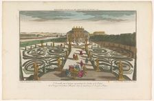 View of the garden and the palace of an officer of the Queen of Hungary in a suburb..., 1735-1805. Creator: Unknown