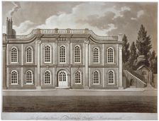 View of the garden front of Bradmore House, Hammersmith, London, c1800. Artist: M Merigot