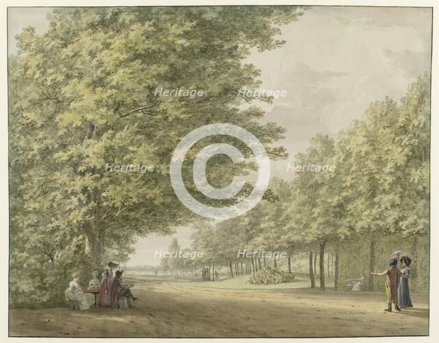 View of the gardens of the Zandbergen country estate, 1754-1820. Creator: Hermanus Numan.
