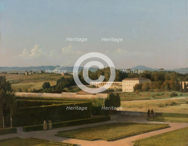 View of the Gardens of Villa Medici, 1811-1816. Creator: Michel Martin Drolling.
