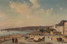 View of the gardens of Villa Reale, Naples. Creator: Carelli, Consalvo (Gonsalvo) (1818-1900)