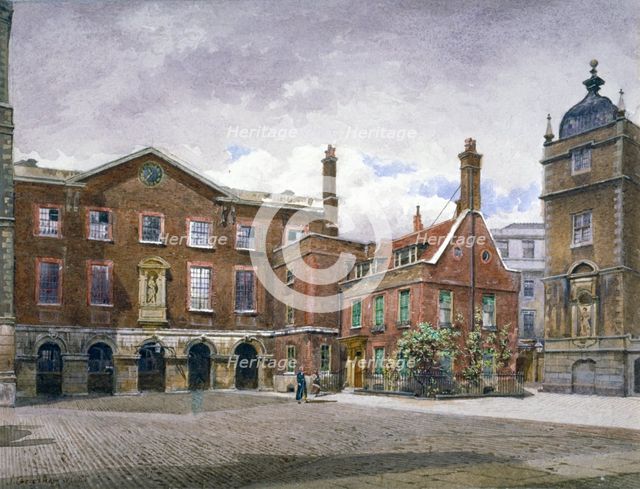 View of the grammar school at Christ's Hospital, Newgate Street, City of London, 1881. Artist: John Crowther