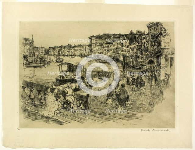 View of the Grand Canal, 1883. Creator: Frank Duveneck.