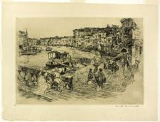 View of the Grand Canal, 1883. Creator: Frank Duveneck