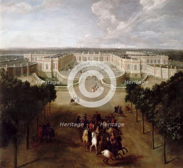 View of the Grand Trianon from the Avenue. Artist: Martin, Pierre-Denis II (1663-1742)