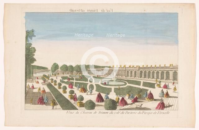 View of the Grand Trianon in the Garden of Versailles, 1700-1799. Creator: Anon.