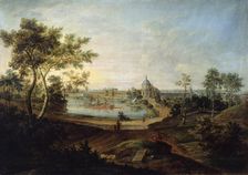 View of the Great Palace in Oranienbaum 1758. Artist: Friedrich Hartmann Barisien