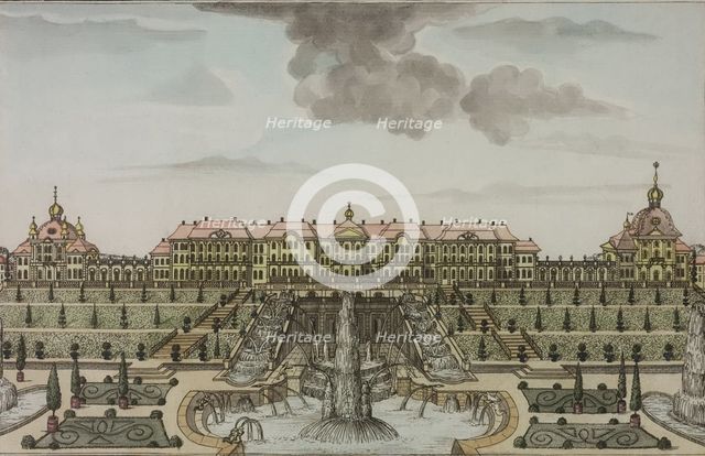 View of the Great Palace in Peterhof, Between 1792 and 1820.