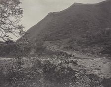 View of the Great Wall, China, c. 1871. Creator: John Thomson (Scottish, 1837-1921)