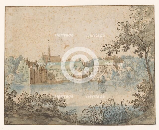 View of the Groenendaal priory near Brussels, 1600-1650. Creator: Anon.