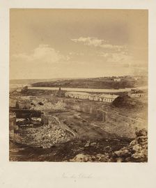 View of the Docks. From: Souvenir de la Guerre de Crimee, 1855. Creator: Méhédin, Léon-Eugène (1828-1905)