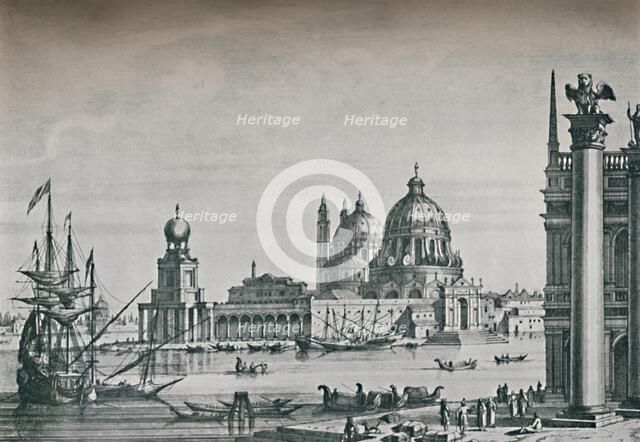 'View of the Dogana, 1702', (1925). Creator: Peter Schenk.