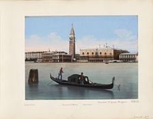 View of the Doge's Palace, the Campanile and surrounding buildings in Venice..., 1850-1876. Creator: Anon