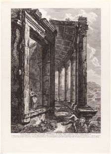 View of the Door and Peristyle of the Temple of Vesta, 1780. Creator: Francesco Piranesi