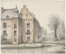 View of the Doorwerth Castle, 1801-1873. Creator: George Pieter Westenberg