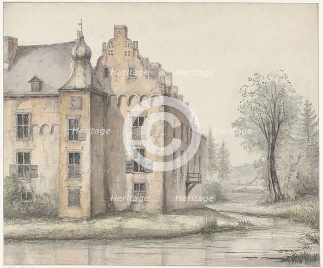 View of the Doorwerth Castle, 1801-1873. Creator: George Pieter Westenberg.