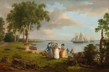 View of the Delaware near Philadelphia, 1831. Creator: Thomas Birch