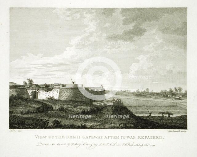 View of the Delhi Gateway After It Was Repaired, 1794. Creator: Robert Home.