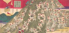 View of the Descent from a Mountain by Many from Pilgrimage to Mt. Fuji (Fuji mo..., November, 1883. Creator: Utagawa Hiroshige III