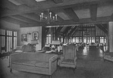 View of the dining room from the lounge, Glen View Club, Glenview, Illinois, 1925