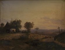 View of the District near Segeberg, Germany, 1839. Creator: Frederik Rohde