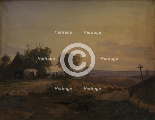 View of the District near Segeberg, Germany, 1839. Creator: Frederik Rohde.