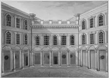 View of the Drapers Hall inner court, Throgmorton Street, City of London, 1850. Artist: Anon