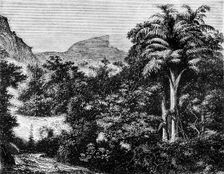 View of the "Duke's Nose" in the Ghaurs, near Khandallah c1891. Creator: James Grant