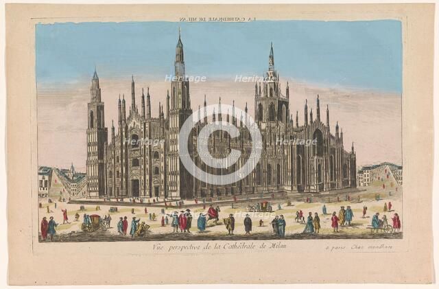 View of the Duomo in Milan, 1759-c.1796. Creator: Unknown.