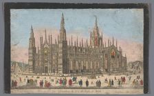 View of the Duomo in Milan, 1759-c.1796. Creator: Unknown