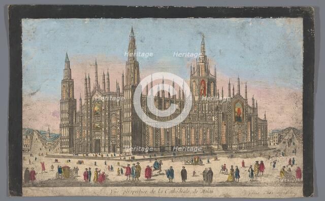 View of the Duomo in Milan, 1759-c.1796. Creator: Unknown.